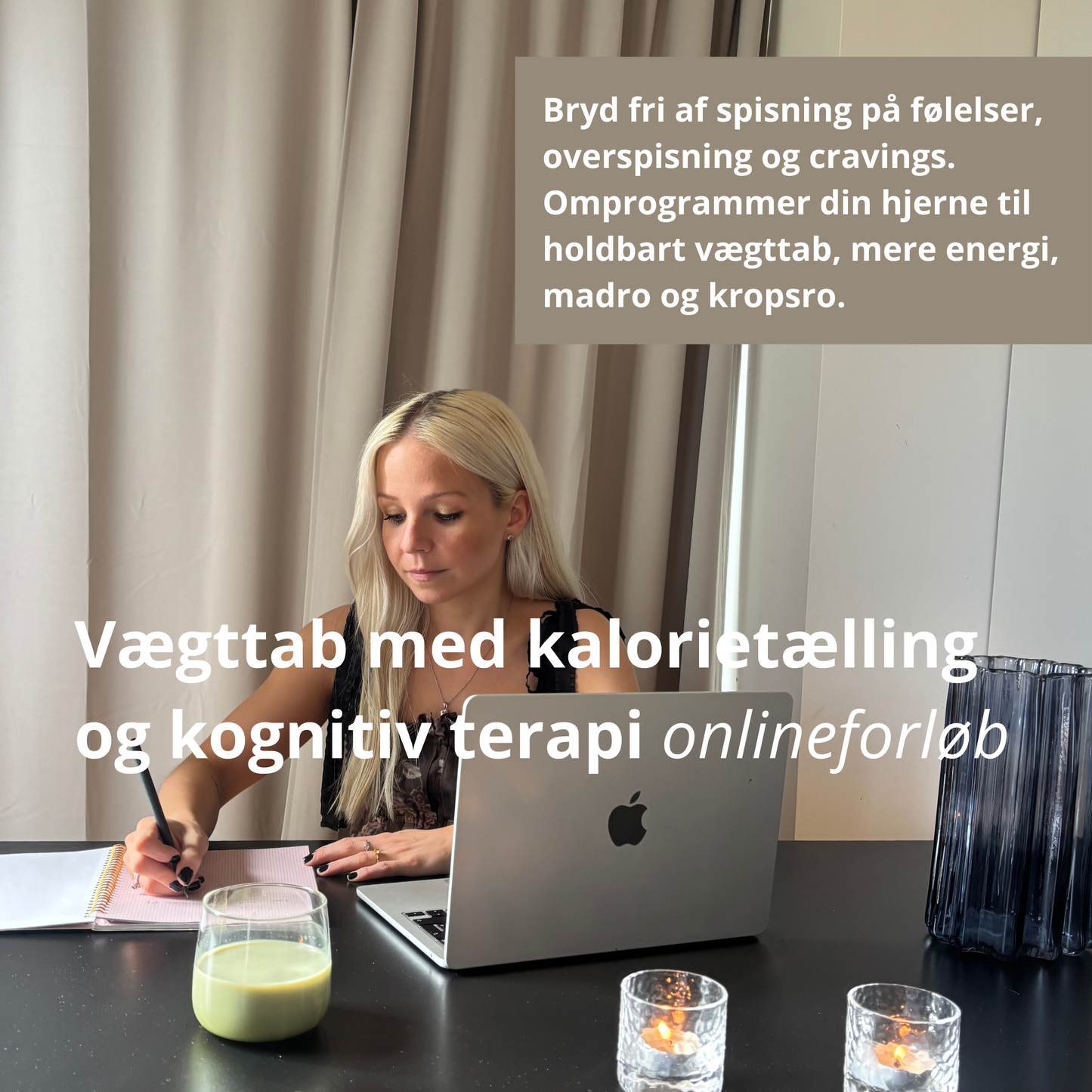 Online vægttabsforløb med kalorietælling og kognitiv terapi